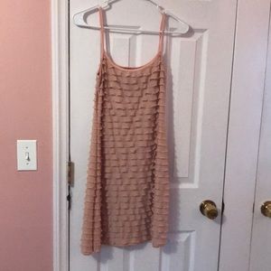 Pink ruffle dress